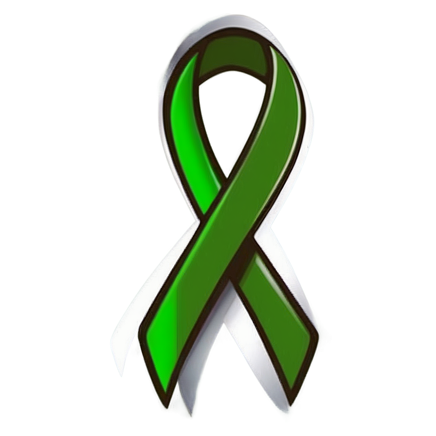 Green Ribbon Awareness PNG ubt9 PNG with transparent background
