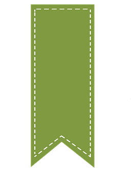 Green Ribbon Banner Graphic PNG with transparent background