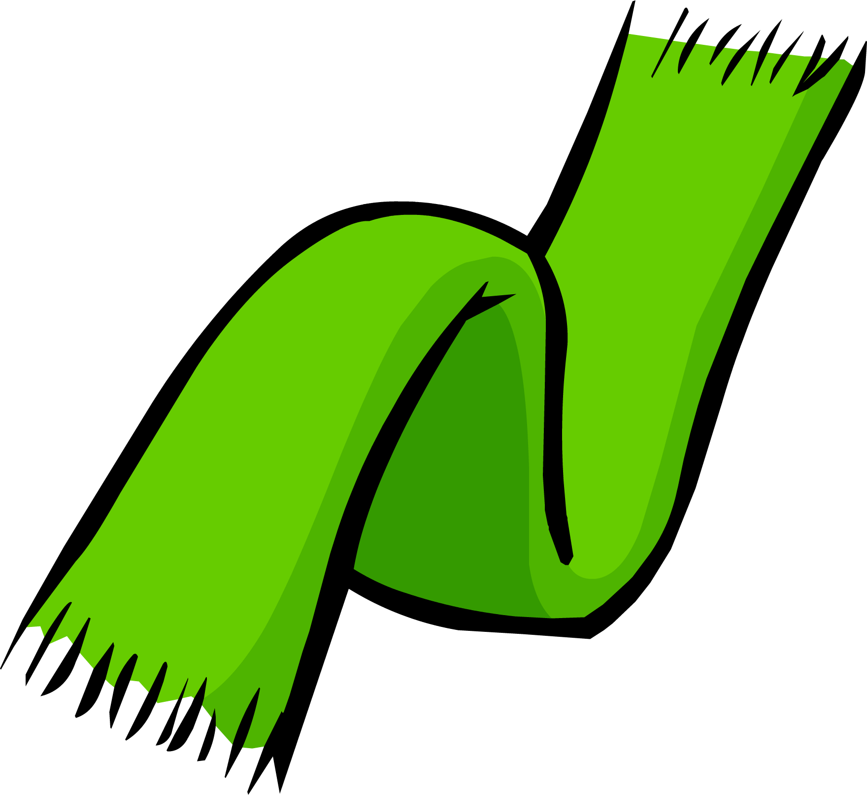 Green Club Penguin Rewritten - Green Scarf Clip Art, HD Png Download PNG with transparent background