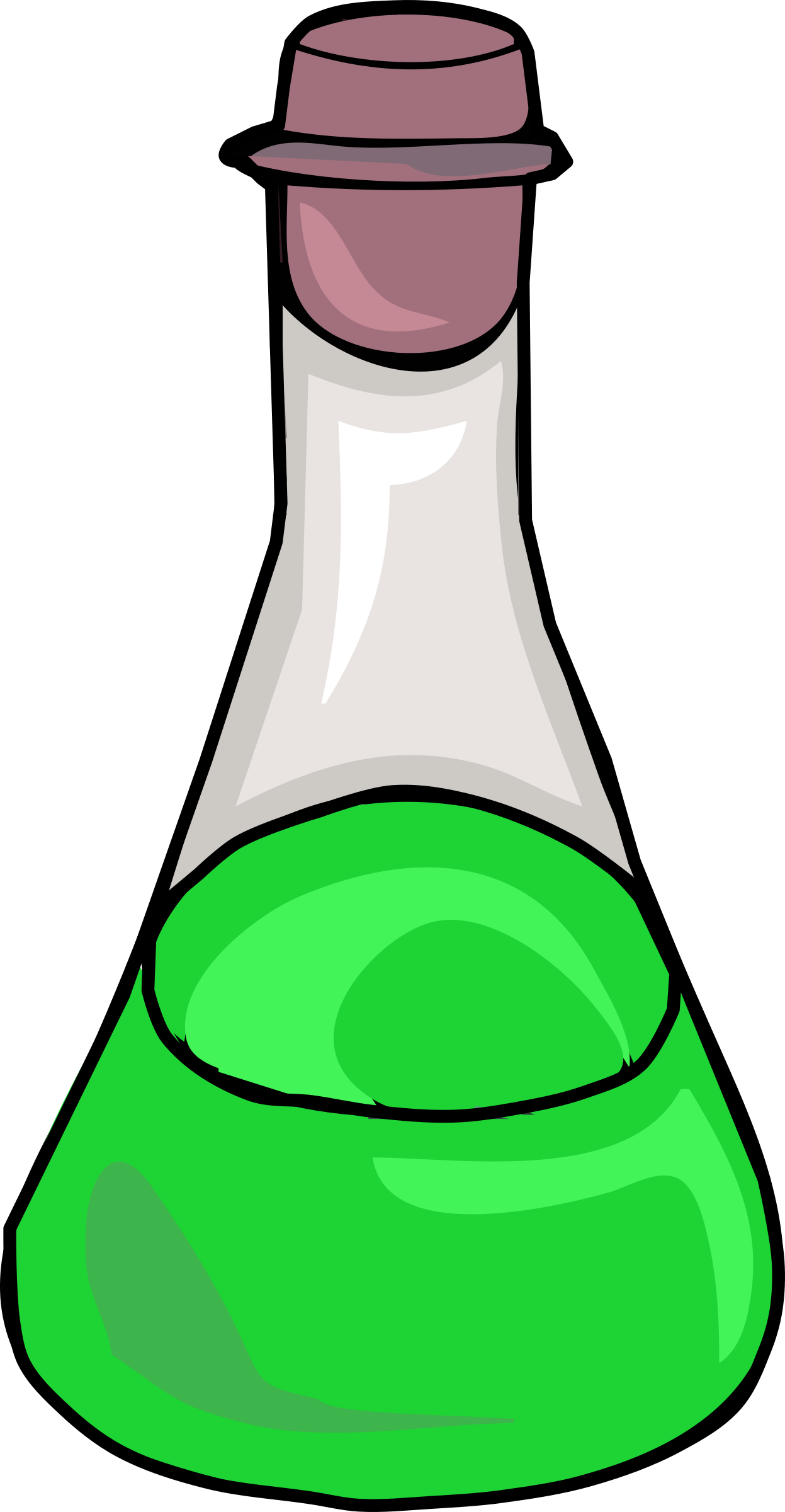 Green Science Bottle Clip Arts - Science Bottle Png, Transparent Png PNG with transparent background