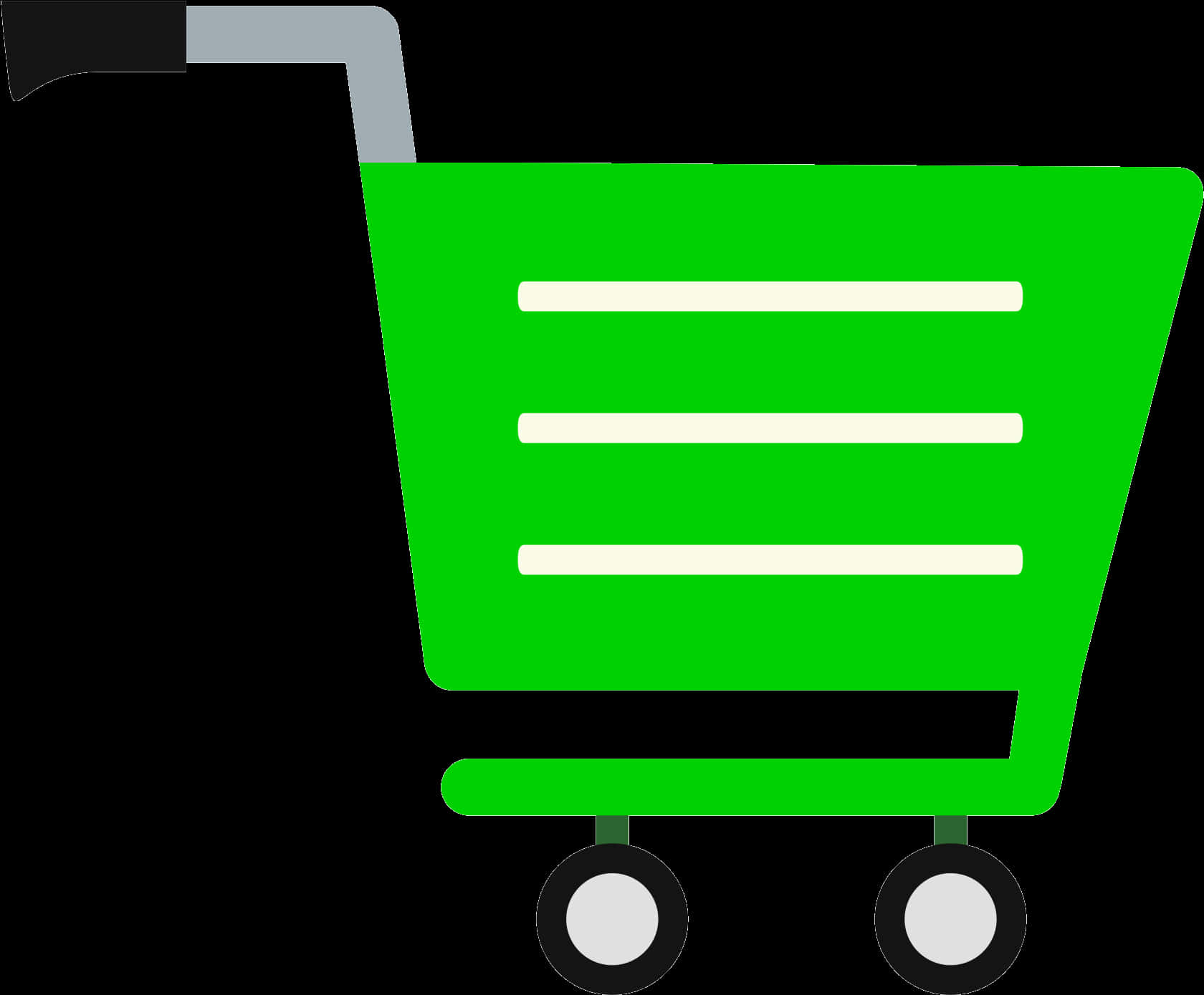 Green Shopping Cart Icon