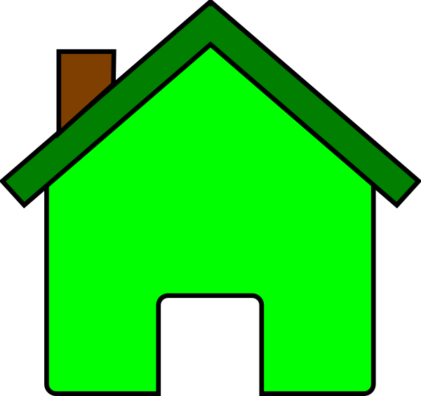 Green Simple House Icon