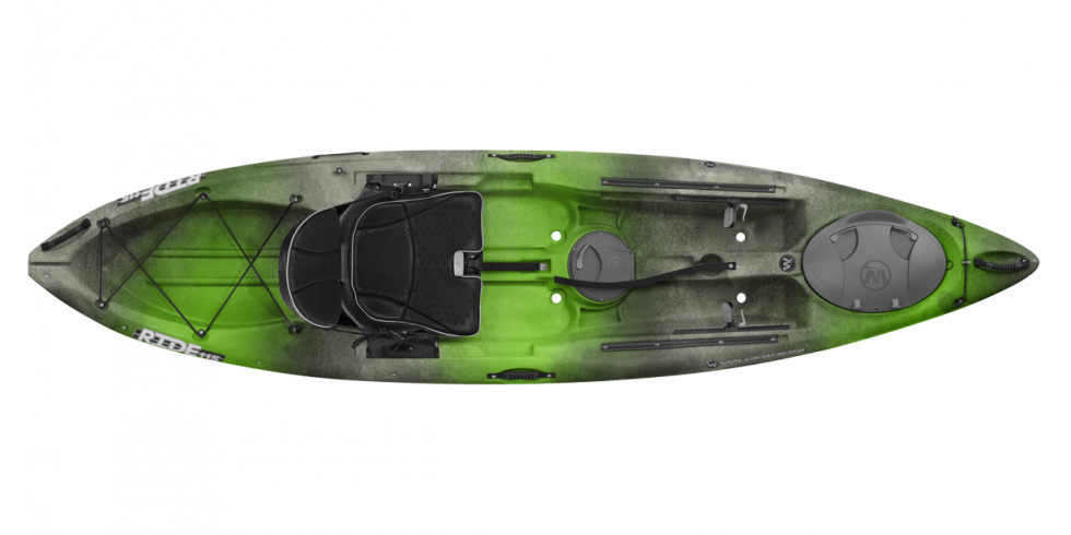 Green Sit On Top Kayak Top View PNG with transparent background