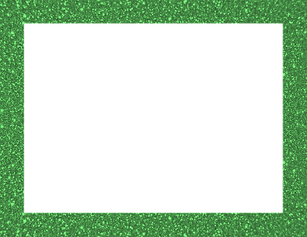 Green Sparkle Frameon Black Background PNG with transparent background
