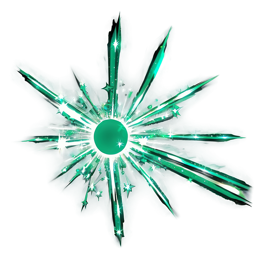 Green Sparkle Png 17