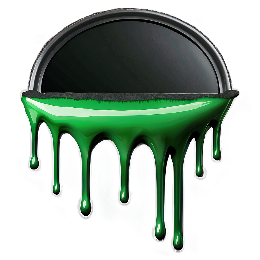 Green Spray Paint Drip Png 6