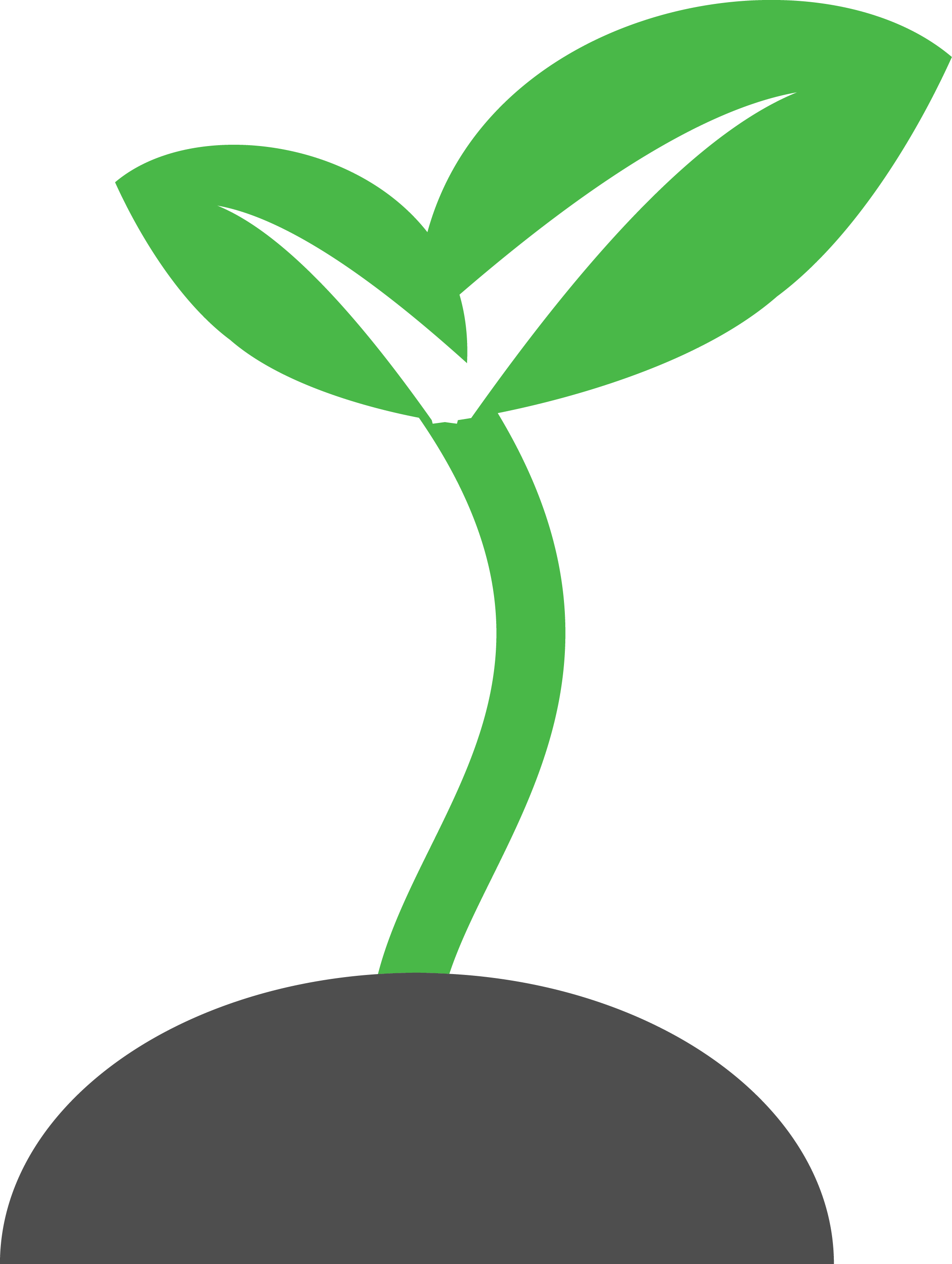 Green Sprout Growth Graphic PNG with transparent background