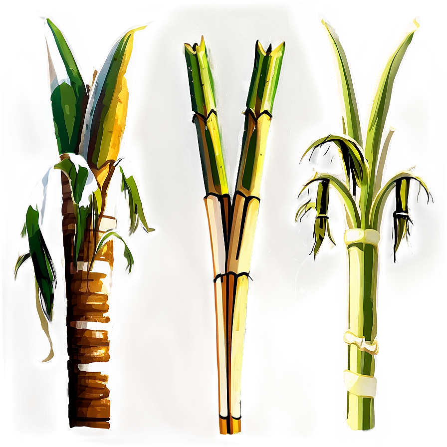 Green Sugarcane Stalk Png Kpt32