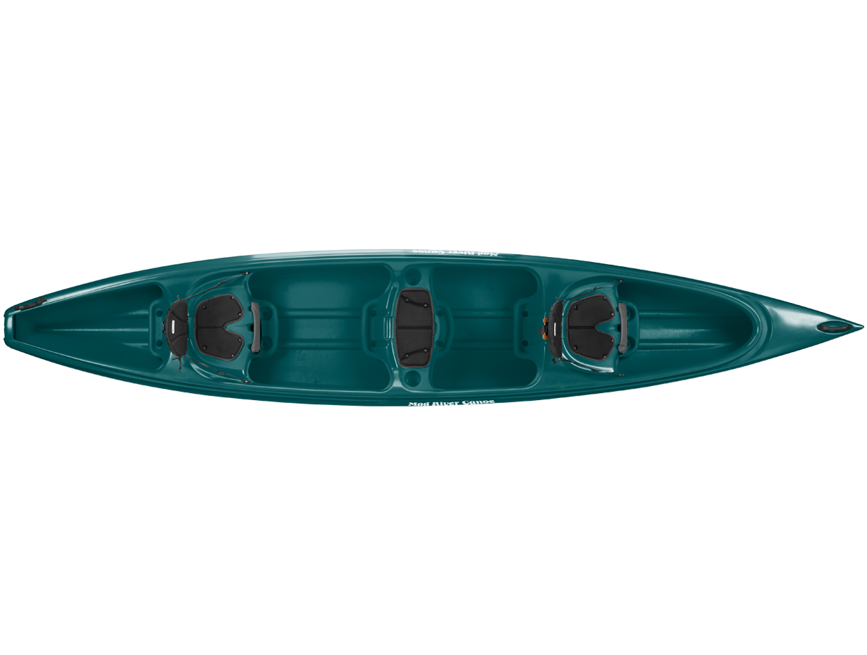 Green Tandem Kayak Top View