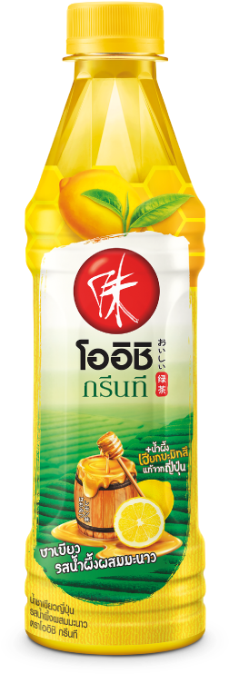 Oishi Green Tea Honey Lemon, HD Png Download PNG with transparent background