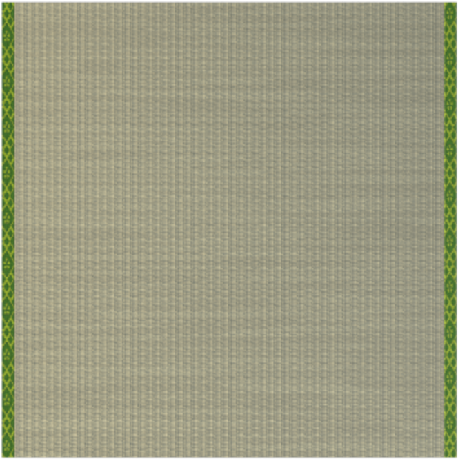 Green Trimmed Beige Fabric Texture