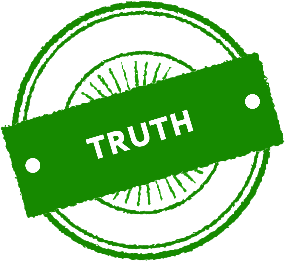 Green Truth Stamp