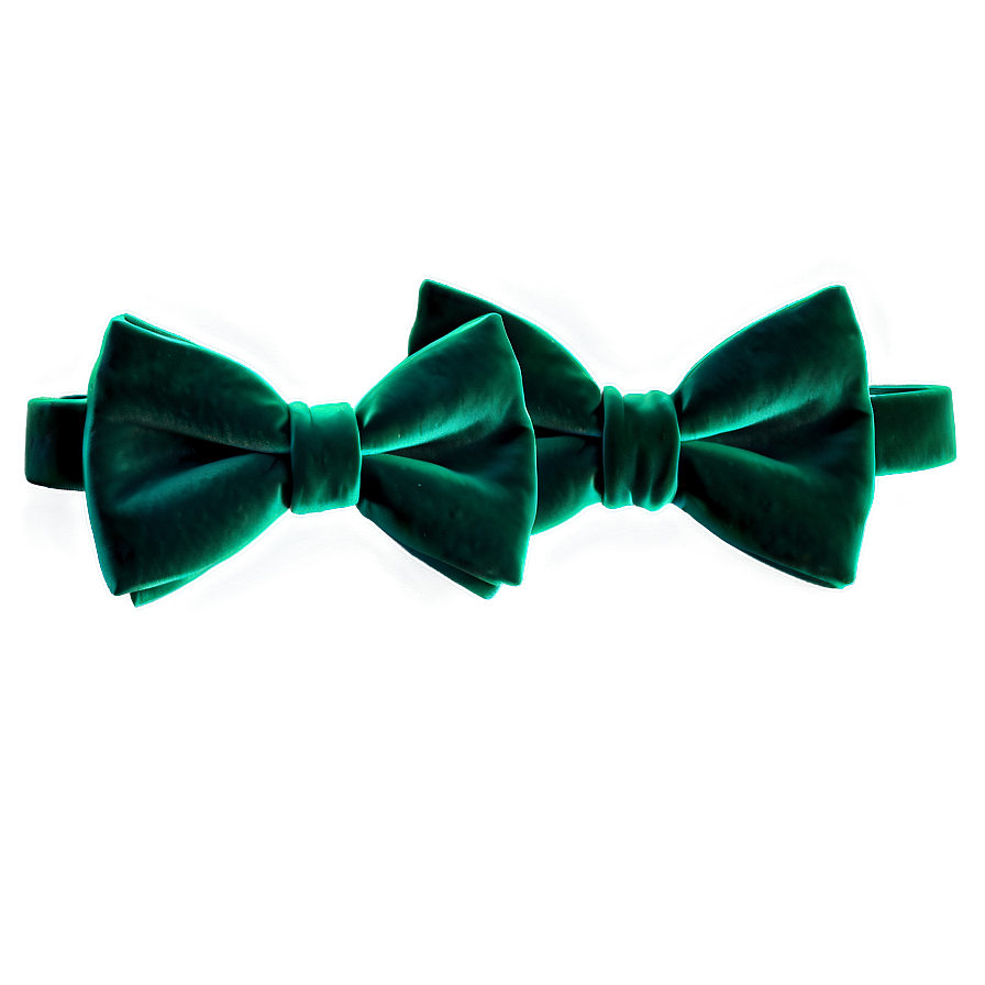 Green Velvet Bow Tie Png 71