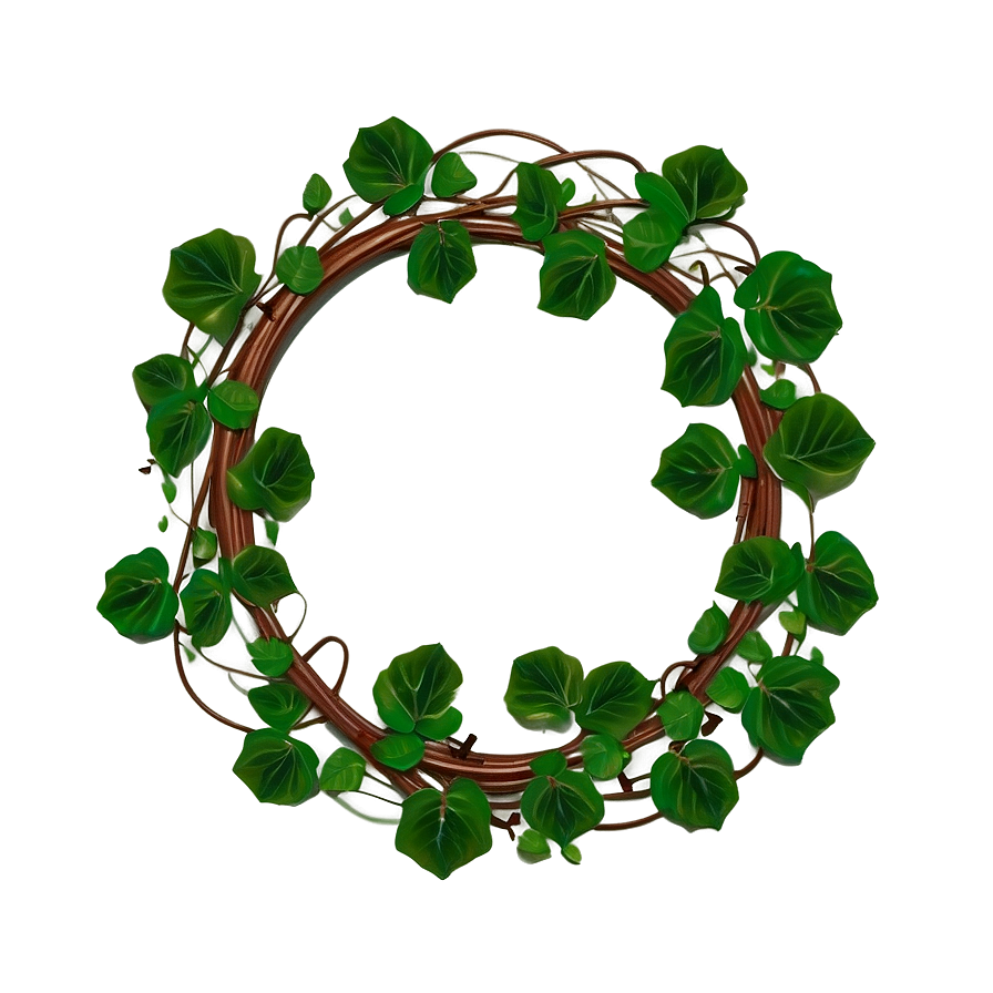 Green Vine Wreath Circle