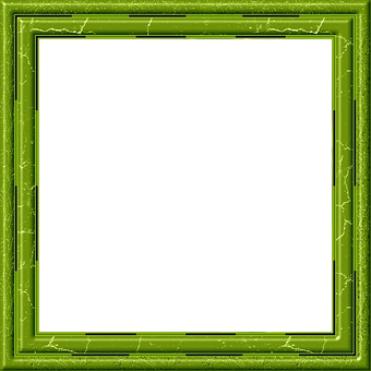 Green Vintage Frame PNG with transparent background