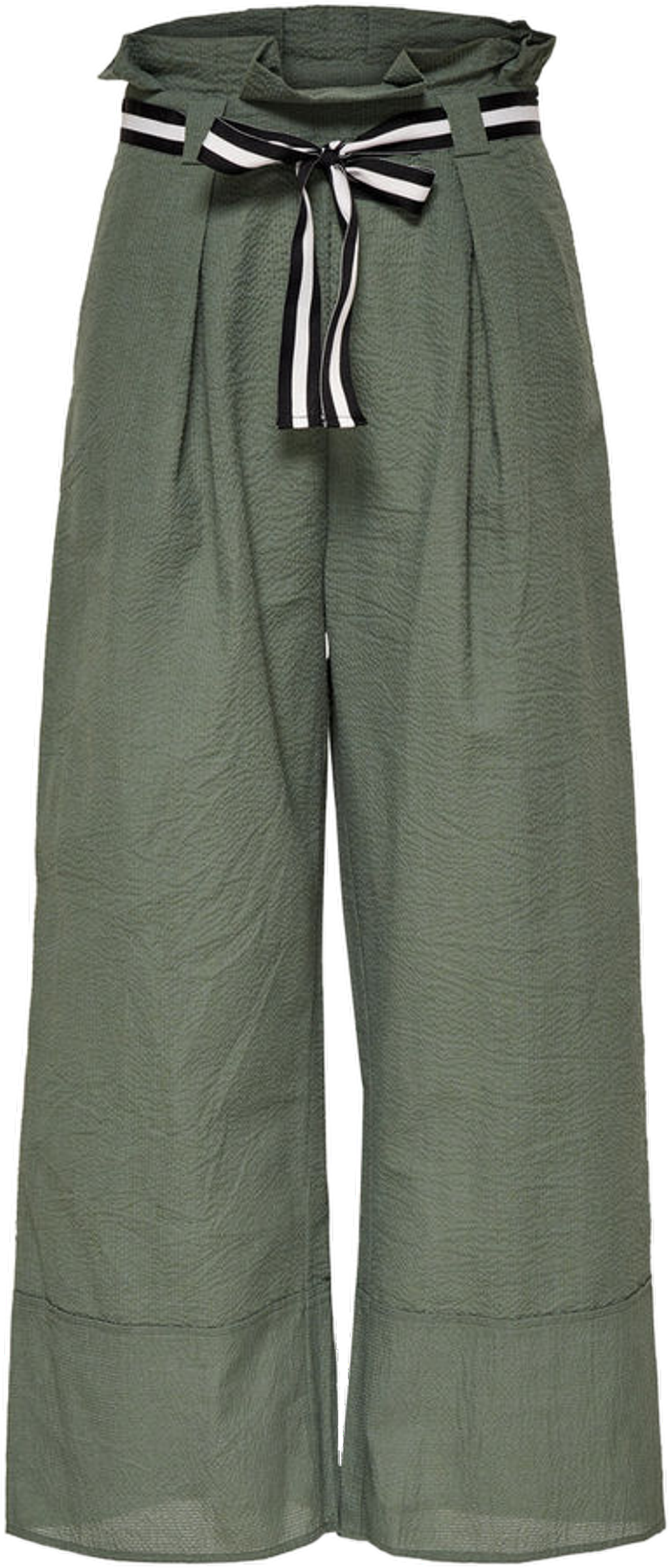 Green Wide Leg Pantswith Bow Tie Waist PNG image with a transparent background, free high-resolution download