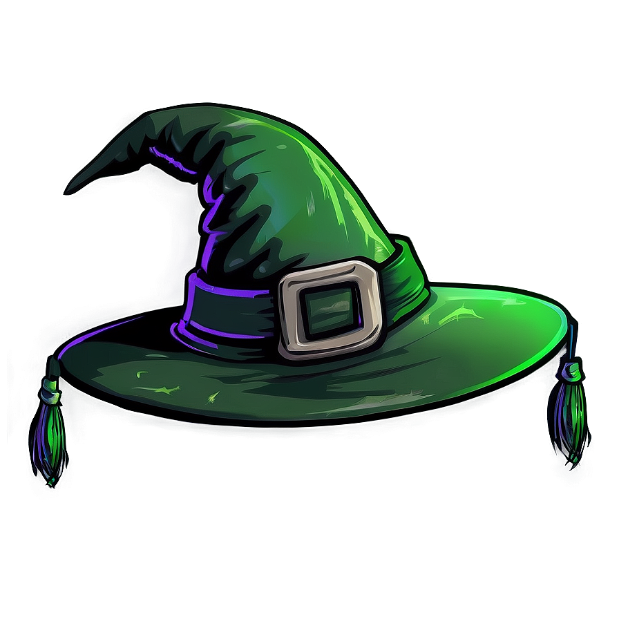 Green Witch Hat Png 40