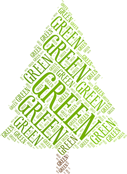 Green Word Tree Word Cloud