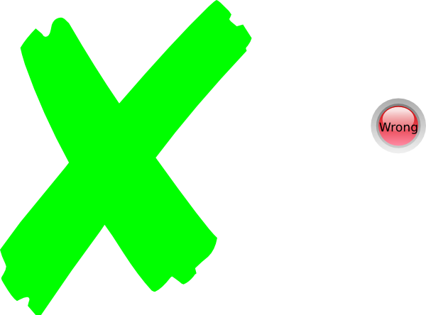 Green Check Red X Png Download - Green X Mark PNG with transparent background