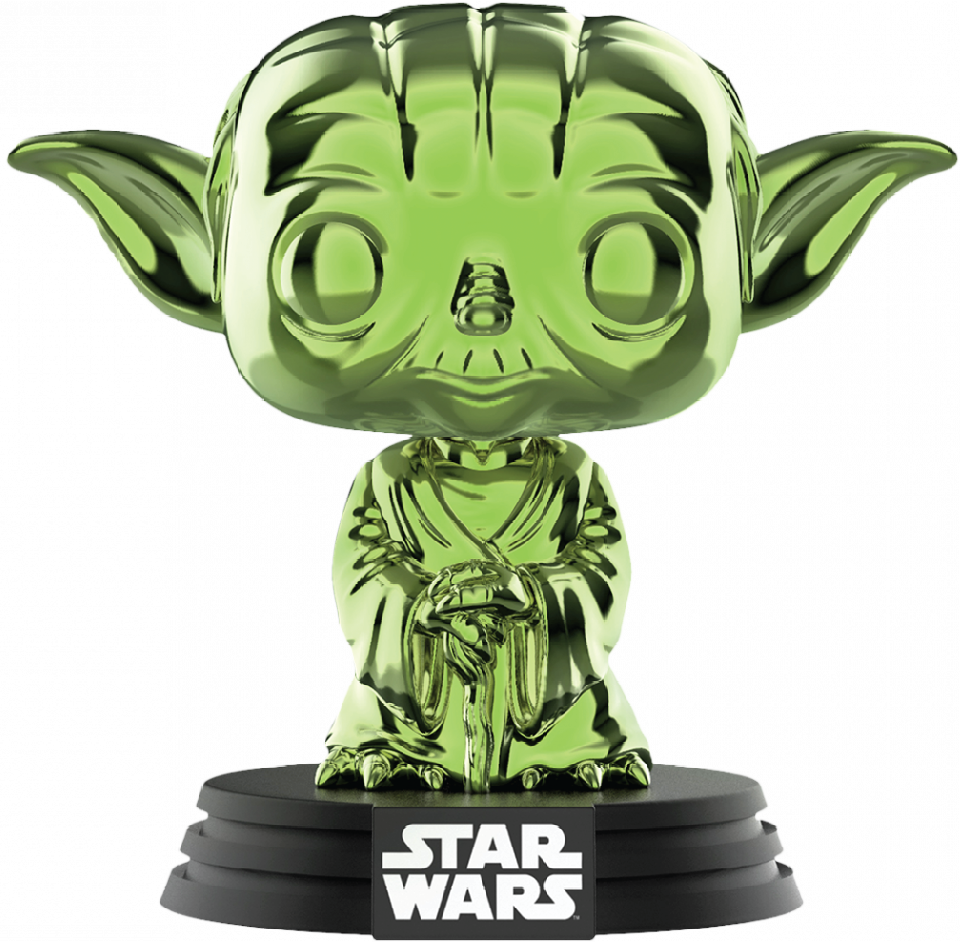 Green Chrome Yoda Funko Pop, HD Png Download PNG with transparent background