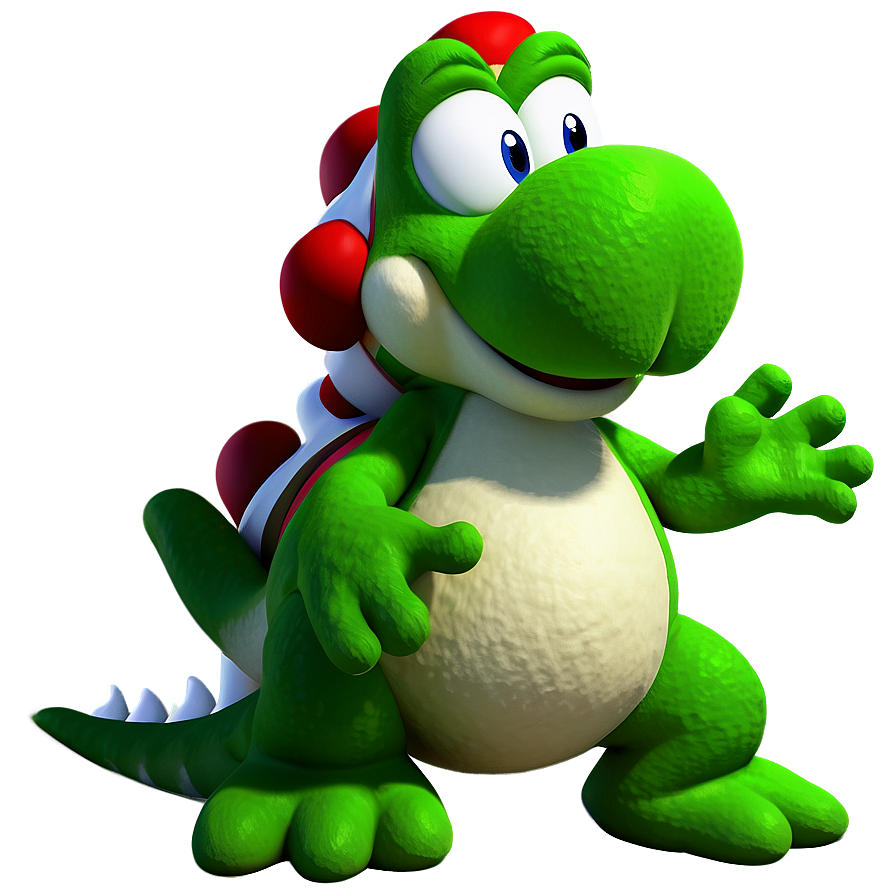 Green Yoshi Side View Png Abc