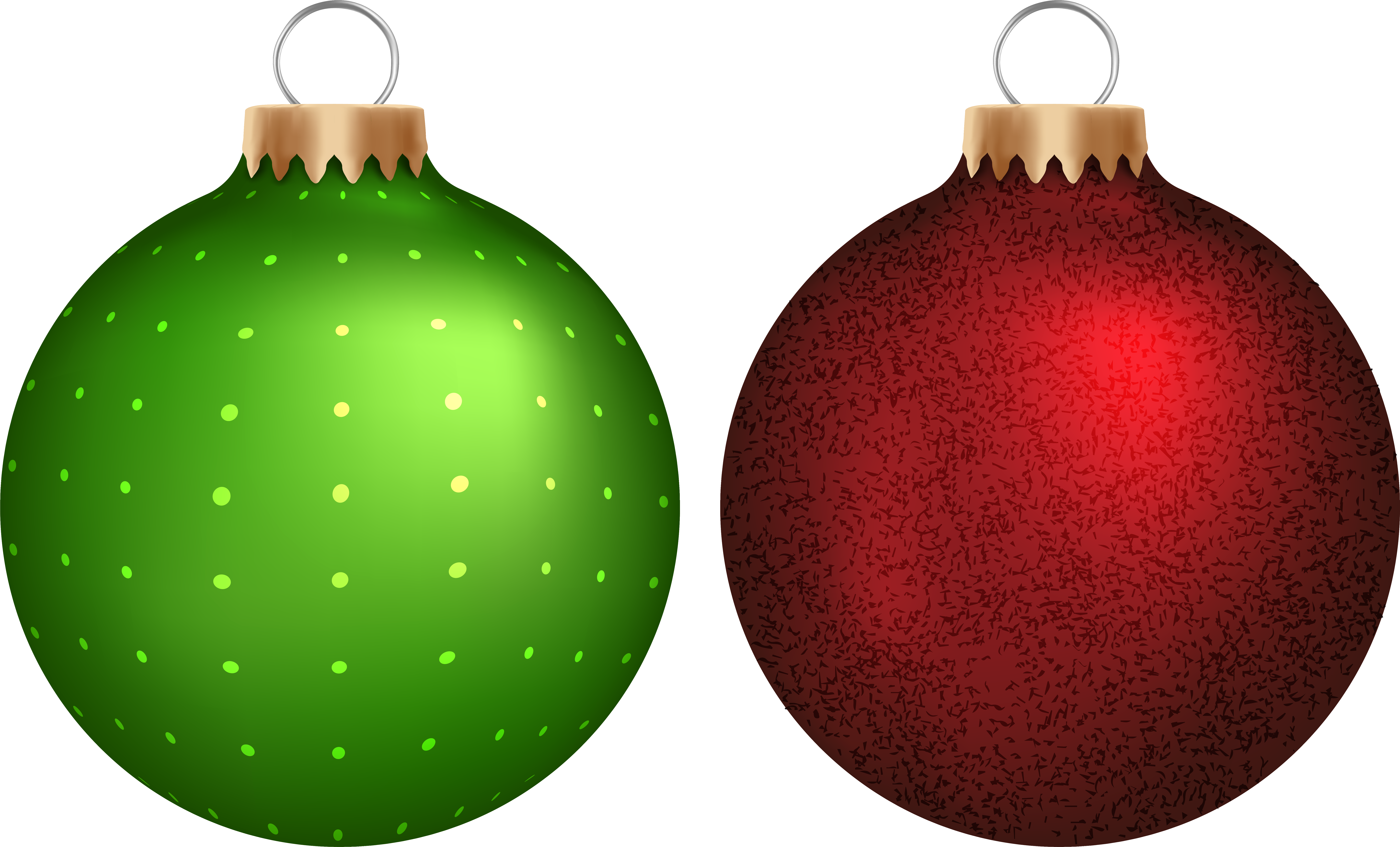 Green Christmas Ornaments Vector Transparent Download - Red Christmas Ball Png, Png Download PNG with transparent background