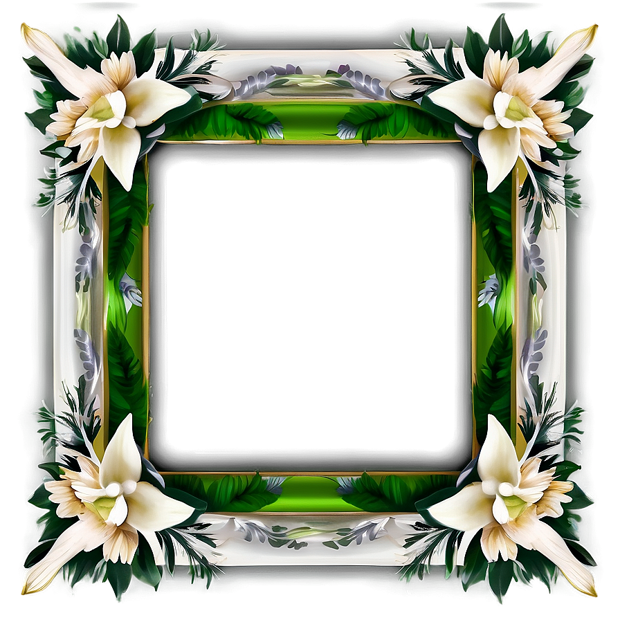 Greenery Wedding Frame Png 06262024