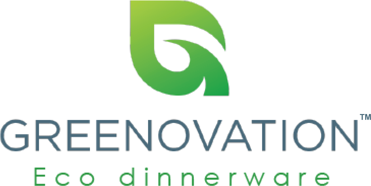 Greenovation Eco Dinnerware Logo PNG image with a transparent background, free high-resolution download