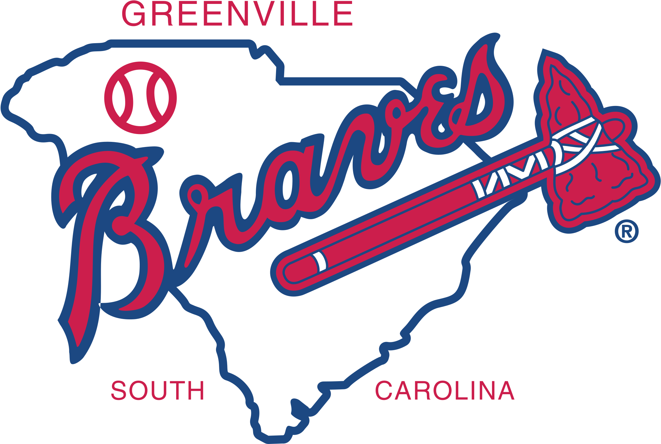 Greenville Braves Logo Png Transparent - Atlanta Braves, Png Download PNG with transparent background