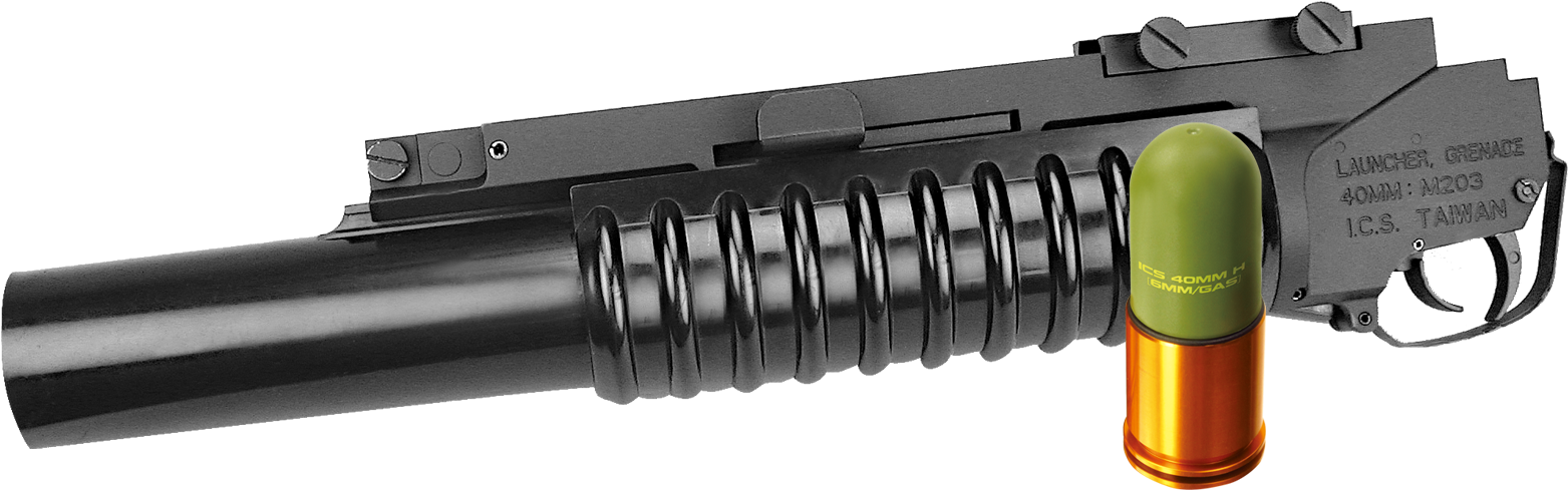 Airsoft M203 Grenade Launcher Uk, HD Png Download PNG image with a transparent background, free high-resolution download