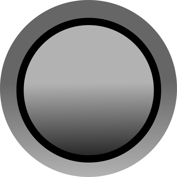 Grey Button Svg Clip Arts - Circle, HD Png Download PNG with transparent background