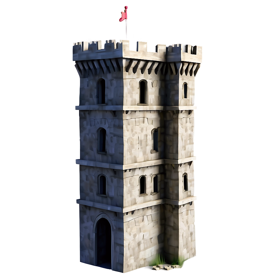 Grey Castle Tower Png 06232024