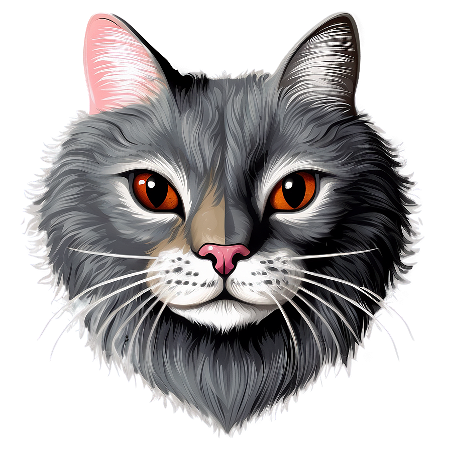 Grey Cat Clipart Png 06122024