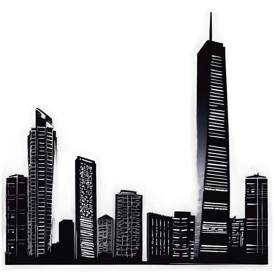 Grey City Skyline Png Cox27