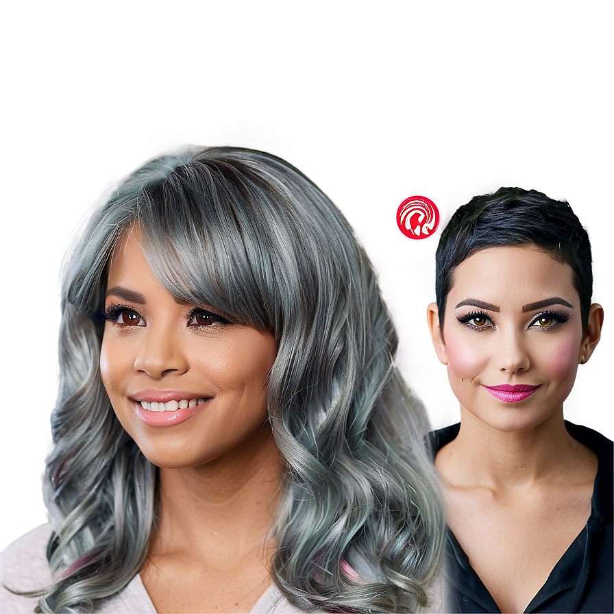 Grey Hair Makeover Png Rrv