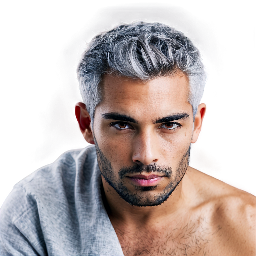 Grey Hair Style Png Ksm49