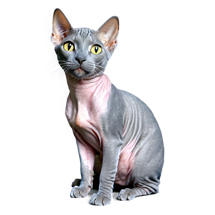 Grey Hairless Cat Png Ark72