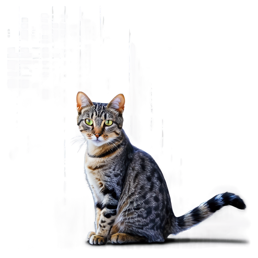 Grey Striped Cat Png Qjt55