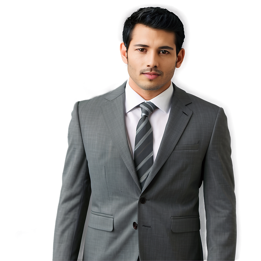 Grey Suit Png 41