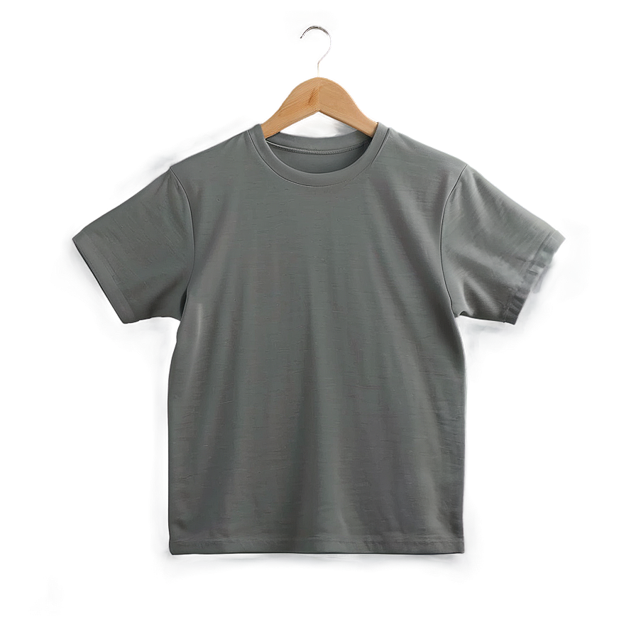 Grey T-shirt Mockup Png 06232024