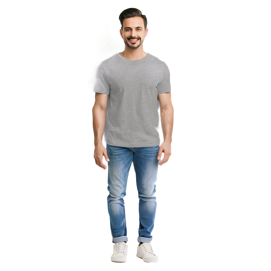 Grey T-shirt Mockup Png Ney18