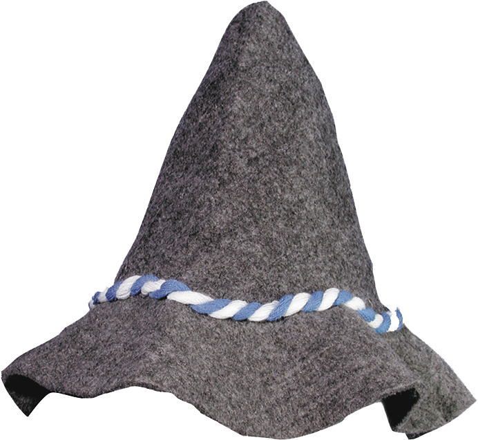 Grey Wizard Hat Isolated