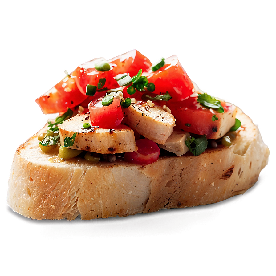 Grilled Chicken Bruschetta Topping PNG cvp96 PNG with transparent background