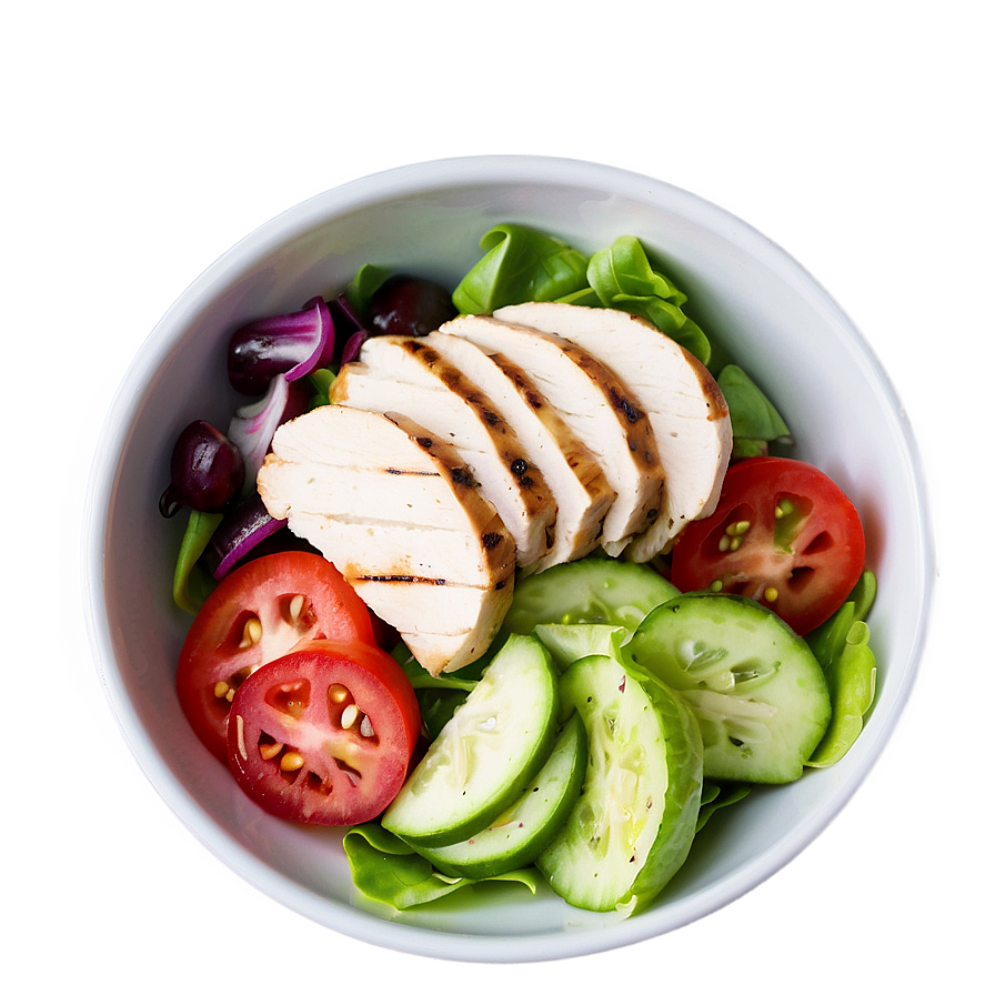 Grilled Chicken Greek Salad PNG pwy PNG with transparent background