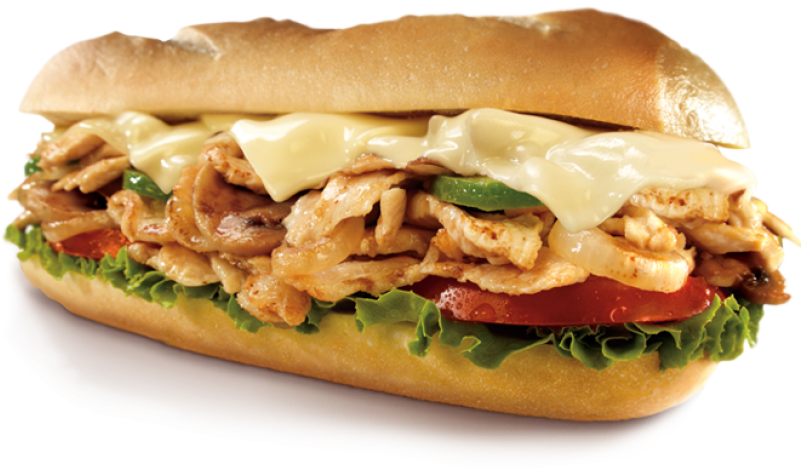 Submarine Sandwich Cheesesteak Chicken Sandwich Barbecue - Chicken Sub Sandwich Png, Transparent Png PNG with transparent background
