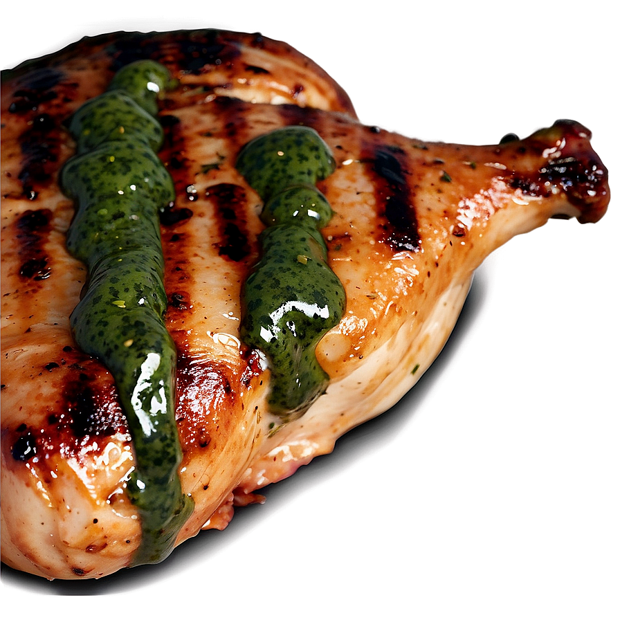 Grilled Chicken with Chimichurri Sauce PNG yqp14 PNG with transparent background