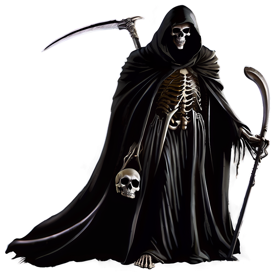Grim Reaper Silhouette PNG 05062024 PNG with transparent background
