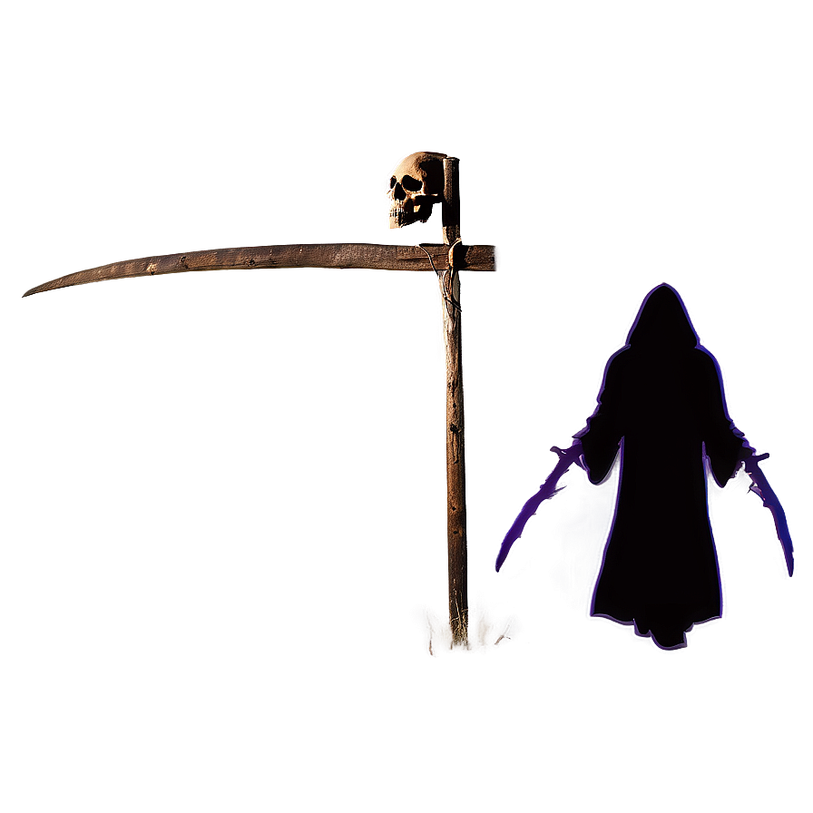 Grim Reaper Silhouette PNG fqr11 PNG with transparent background