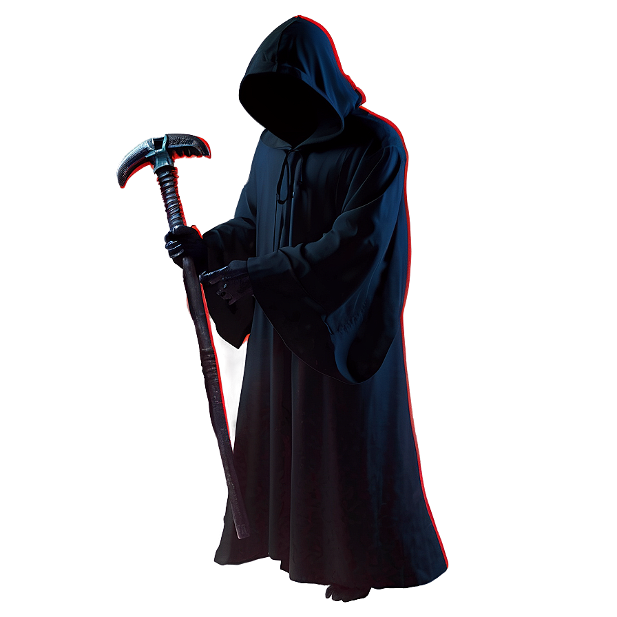 Grim Reaper Silhouette PNG vdr PNG with transparent background