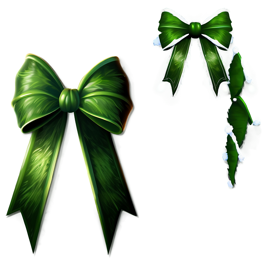 Grinch Christmas Bow Png Thb